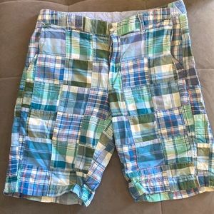 LLBean Bermuda patchwork shorts